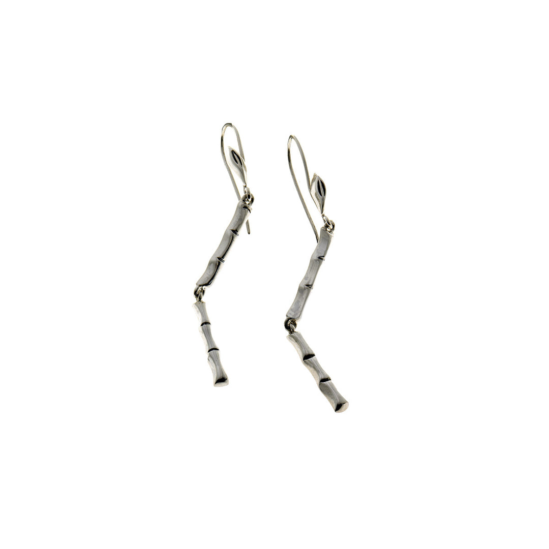 Fossil Bambu Sterling Silver Stiletto Earring - Cynthia Gale New York Jewelry