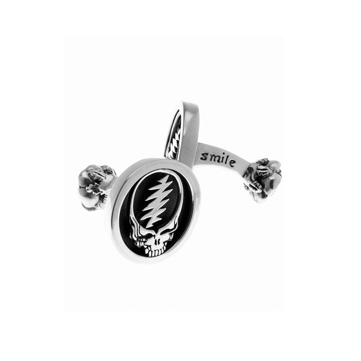 Steal Your Face Sterling Silver Cufflinks - Cynthia Gale New York