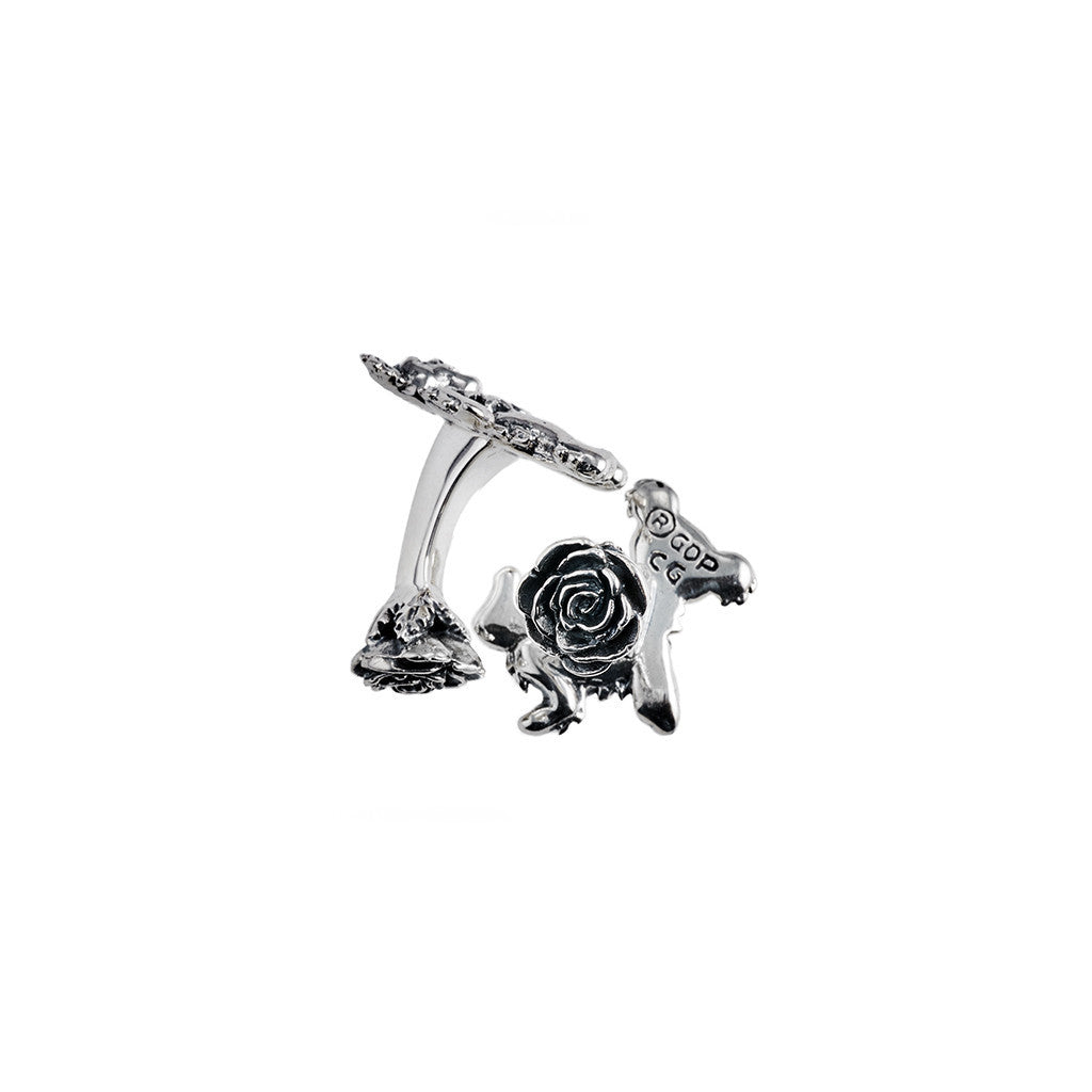 Grateful Dead Dancing Bear Sterling Silver Cufflinks