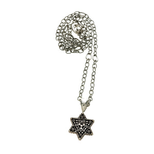 Torah Finial Star Sterling Silver Necklace - Cynthia Gale New York Jewelry
