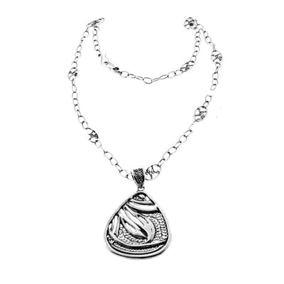 Belle Nouveau Teardrop Sterling Silver Necklace - Cynthia Gale New York Jewelry