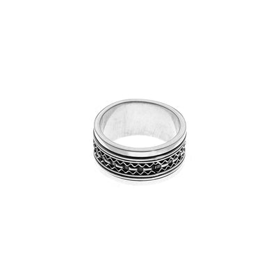 Nusantara Java Sterling Silver Spin Ring - Cynthia Gale New York Jewelry