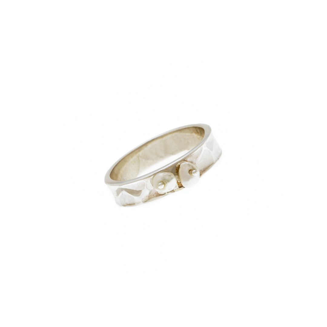 Love Letters Loyalty Sterling Silver Peal Stack Ring - Cynthia Gale New York Jewelry