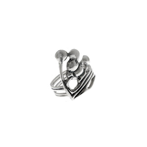 Belle Nouveau Beardsley Sterling Silver Ring - Cynthia Gale New York Jewelry
