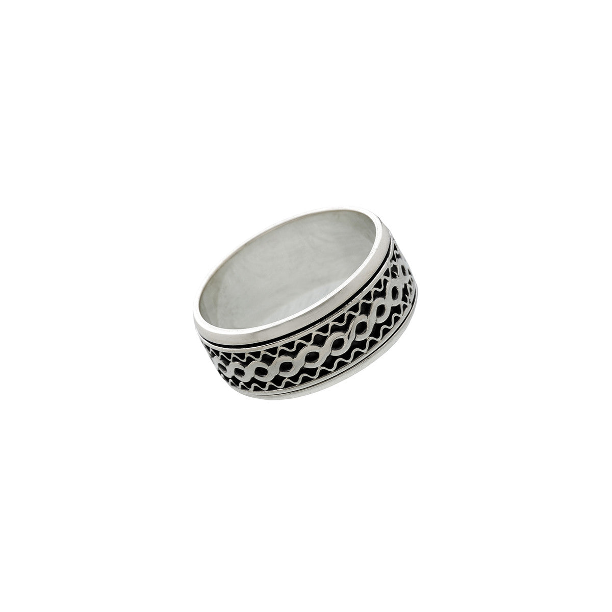 Alpha Infinity Sterling Silver Spin Ring - Cynthia Gale New York Jewelry