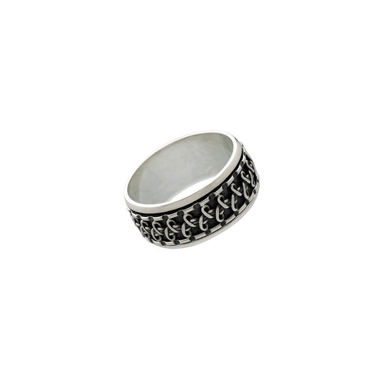 Gamma Infinity Sterling Silver Spin Ring - Cynthia Gale New York Jewelry