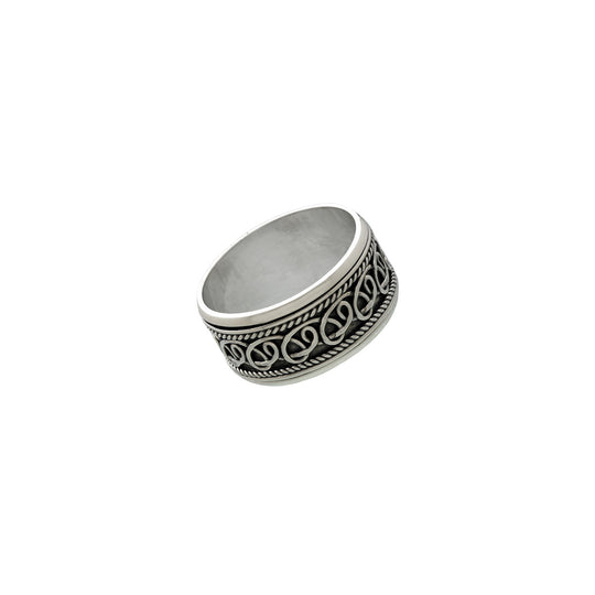 Delta Infinity Sterling Silver Spin Ring - Cynthia Gale New York Jewelry