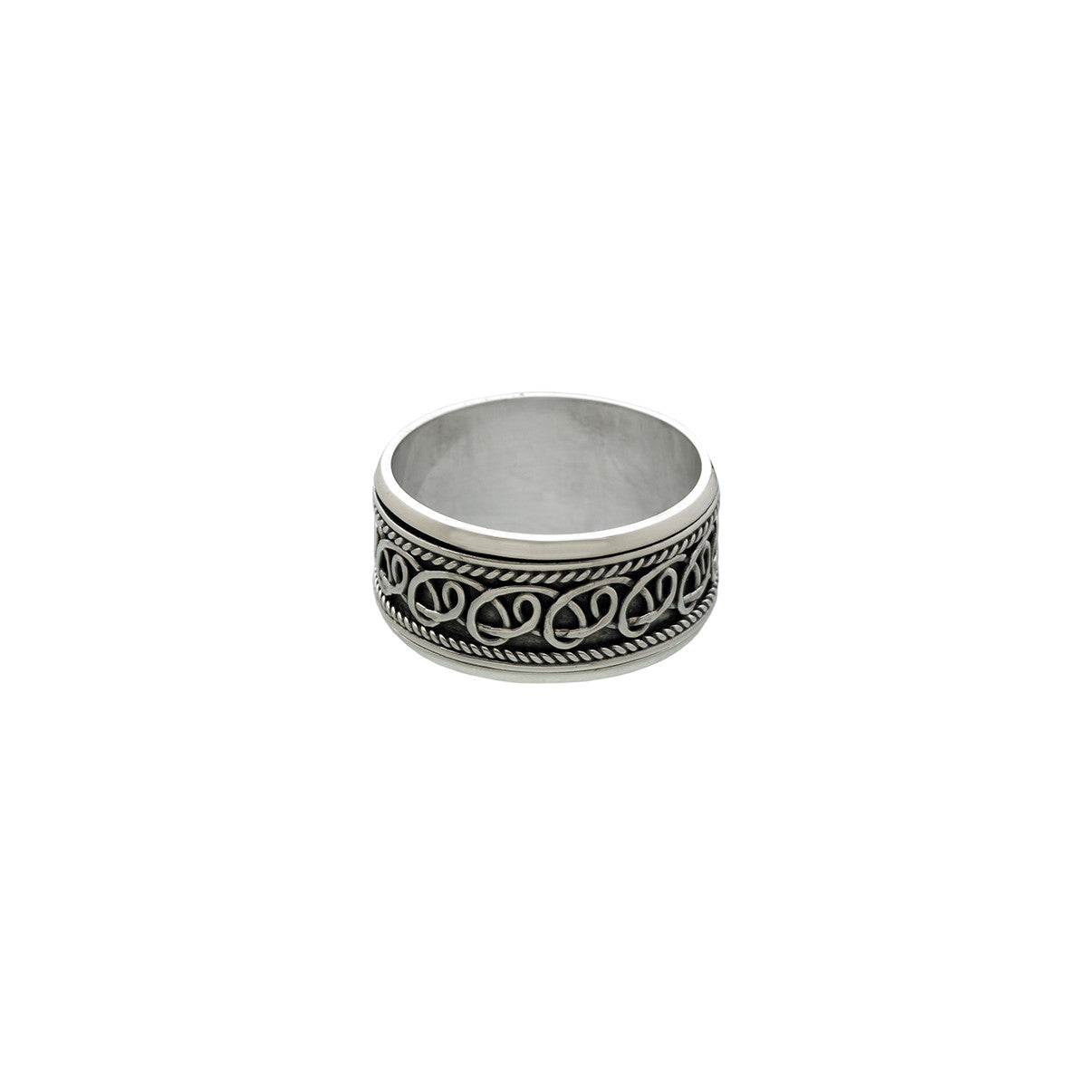Delta Infinity Sterling Silver Spin Ring - Cynthia Gale New York Jewelry