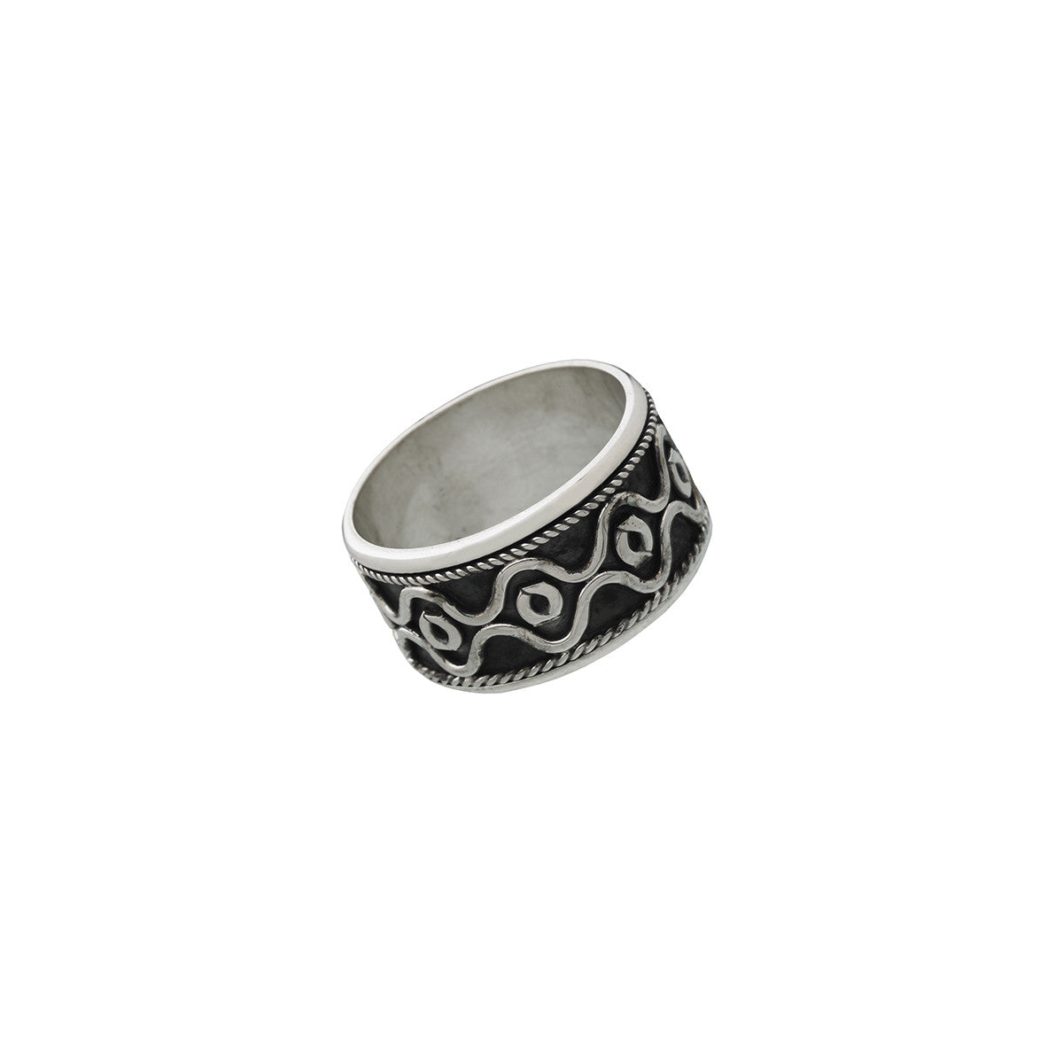 Kappa Infinity Sterling Silver Spin Ring - Cynthia Gale New York Jewelry
