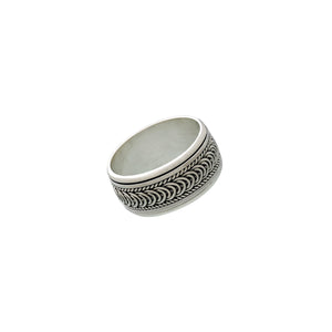 Sigma Infinity Sterling Silver Spin Ring - Cynthia Gale New York Jewelry