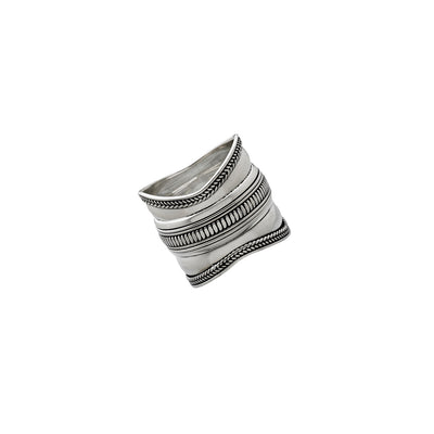 Omega Infinity Sterling Silver Spin Ring - Cynthia Gale New York Jewelry