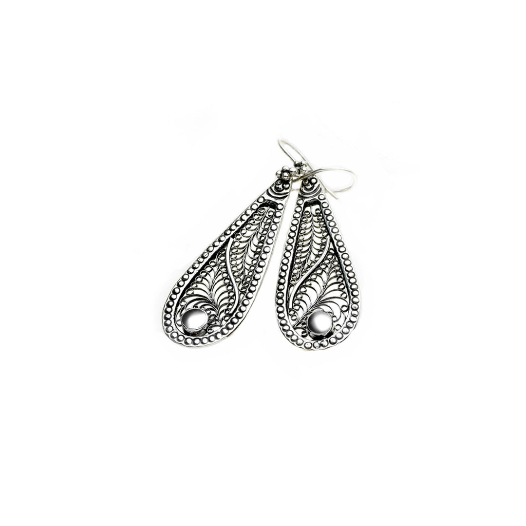 Ca D'zan Sunset Sterling Silver Teardrop Drop Earring - Cynthia Gale New York Jewelry