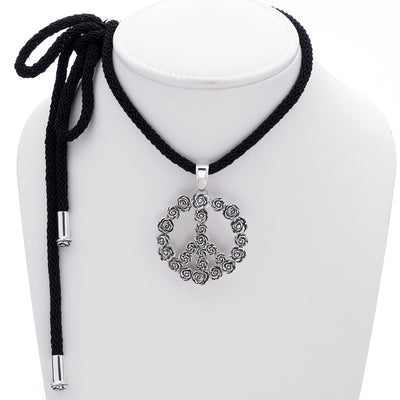 Amazon.com: BlueRica Triskelion Celtic Symbol (Trinity, Eternity) on  Adjustable Black Cord Necklace (Old Silver Finish): Clothing, Shoes &  Jewelry