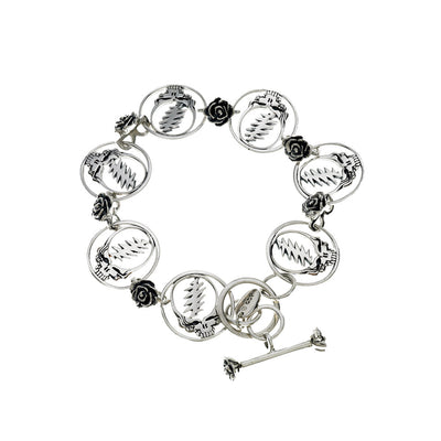 Steal Your Face Sterling Silver Bracelet - Cynthia Gale New York - 1