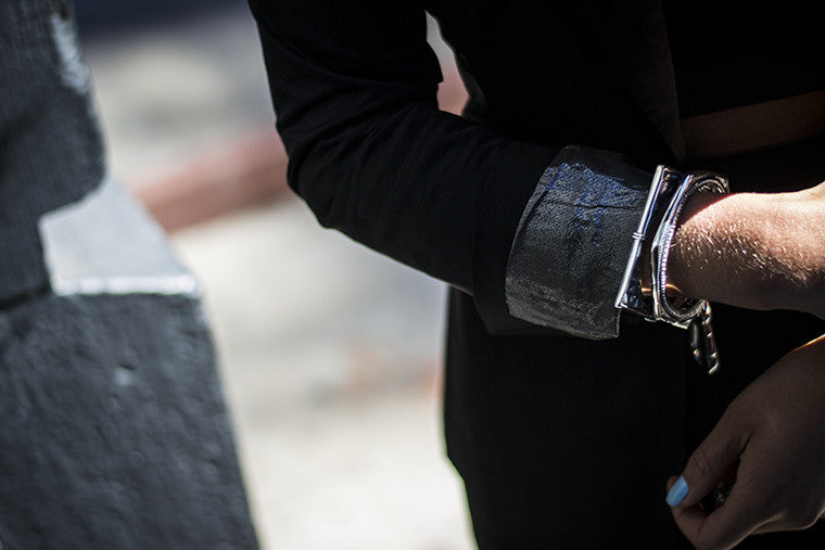 Wiener Werkstatte Hexagon & Square Bangles - Cynthia Gale New York Jewelry