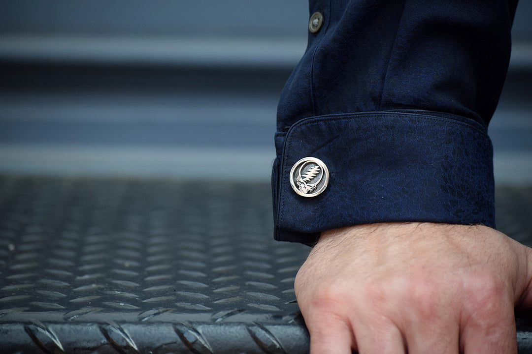 Steal Your Face Sterling Silver Cufflinks