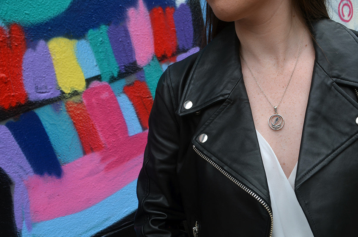 Grateful Dead Steal Your Face Sterling Silver Necklace Grateful Dead Steal Your Face Sterling Silver Necklace