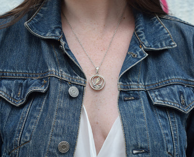 Steal Your Face Sterling Silver Necklace
