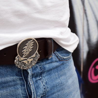 Limited Edition - Cornell '77 - Steal Your Face Sterling Silver Belt Buckle