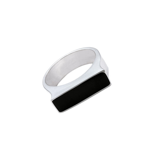 Wiener Werkstatte Horn Stack Ring - Cynthia Gale New York Jewelry