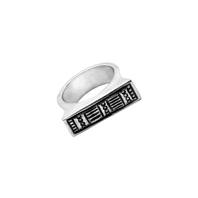 Wiener Werkstatte Line Out Stack Ring - Cynthia Gale New York Jewelry