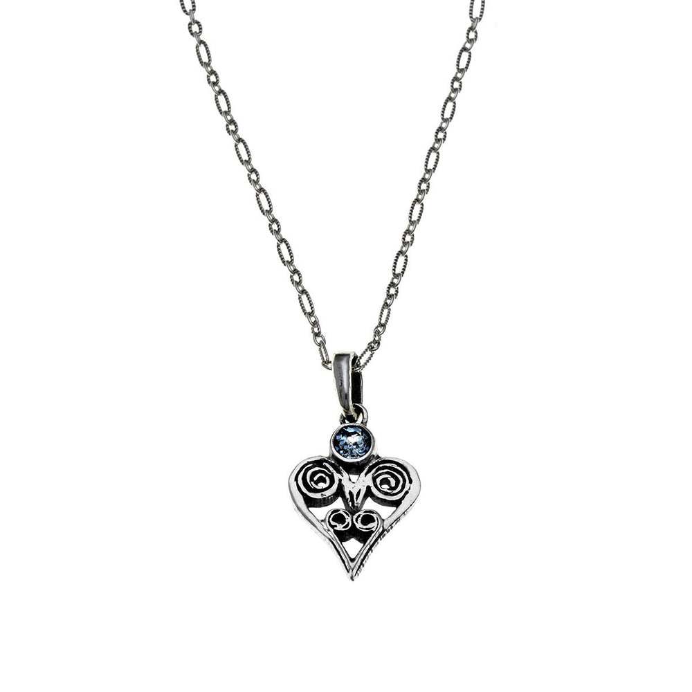 Barnes Metalwork Birthstone Sterling Silver Heart Charm - Cynthia Gale New York - 2