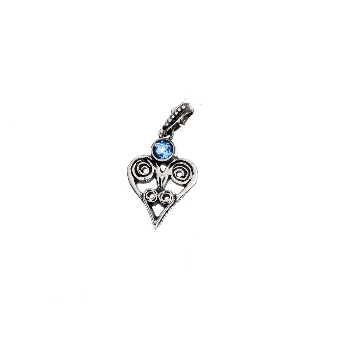 Barnes Metalwork Birthstone Sterling Silver Heart Charm - Cynthia Gale New York - 6