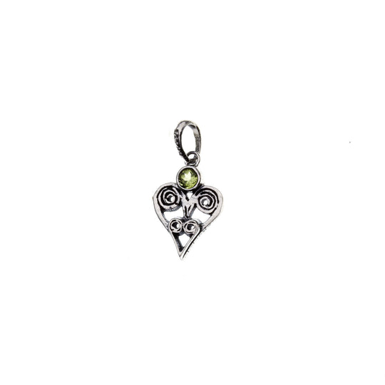 Barnes Metalwork Birthstone Sterling Silver Heart Charm - Cynthia Gale New York - 11