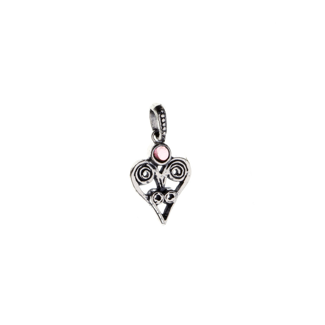 Barnes Metalwork Birthstone Sterling Silver Heart Charm - Cynthia Gale New York - 13