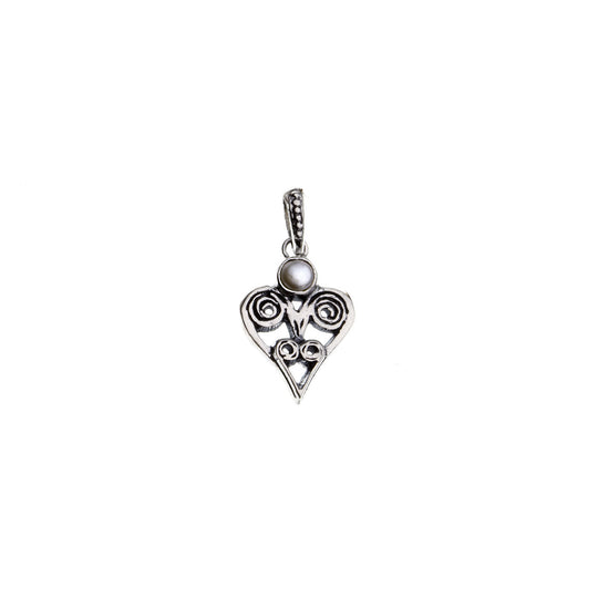 Barnes Metalwork Birthstone Sterling Silver Heart Charm - Cynthia Gale New York - 9