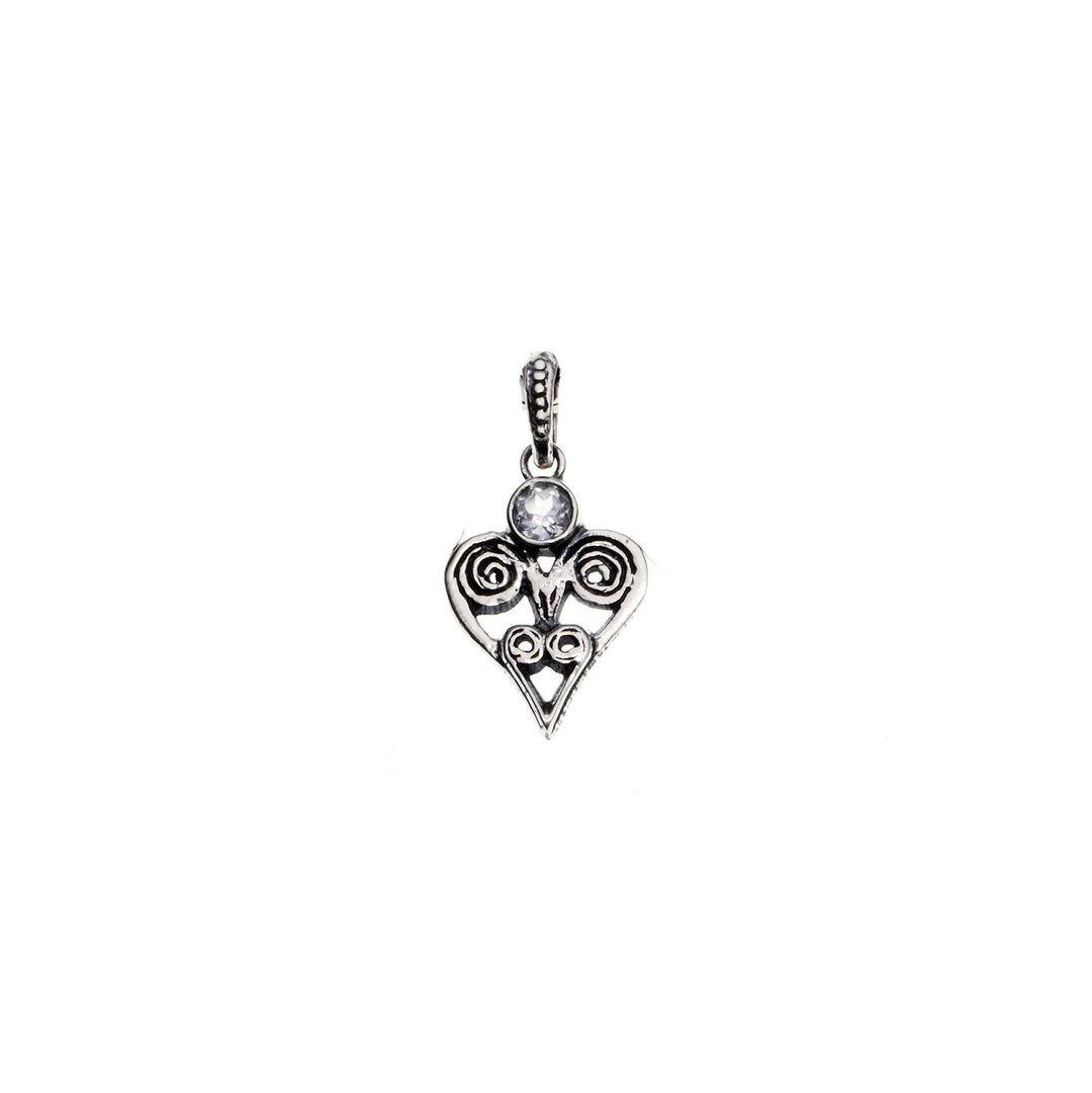 Barnes Metalwork Birthstone Sterling Silver Heart Charm - Cynthia Gale New York - 7