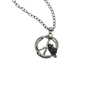 Imagine Peace Sterling Silver Necklace - Cynthia Gale New York Jewelry