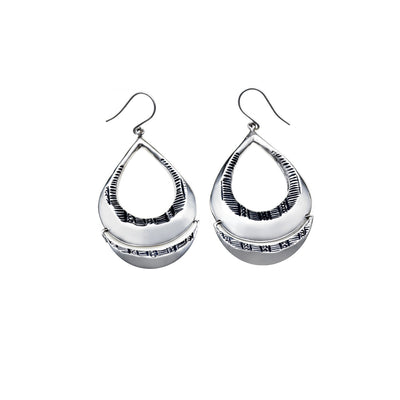 Wiener Werkstatte Double Drop Earring - Cynthia Gale New York Jewelry