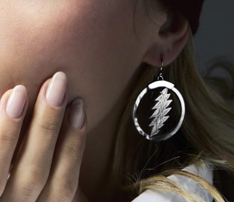 Edge Only 3D Pointed Lightning Bolt Earrings Silver - ShopStyle