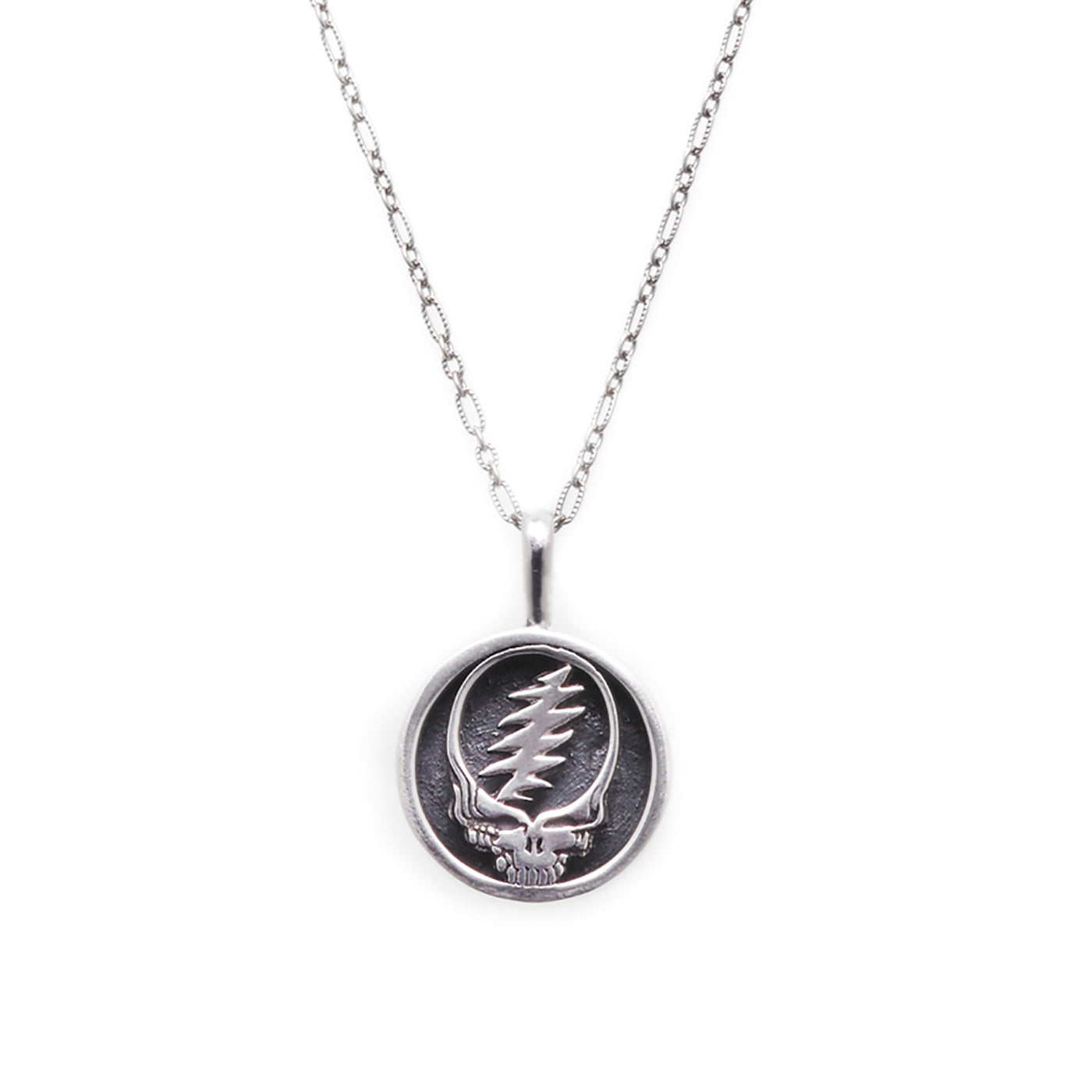 Steal Your Face Sterling Silver Charm Necklace