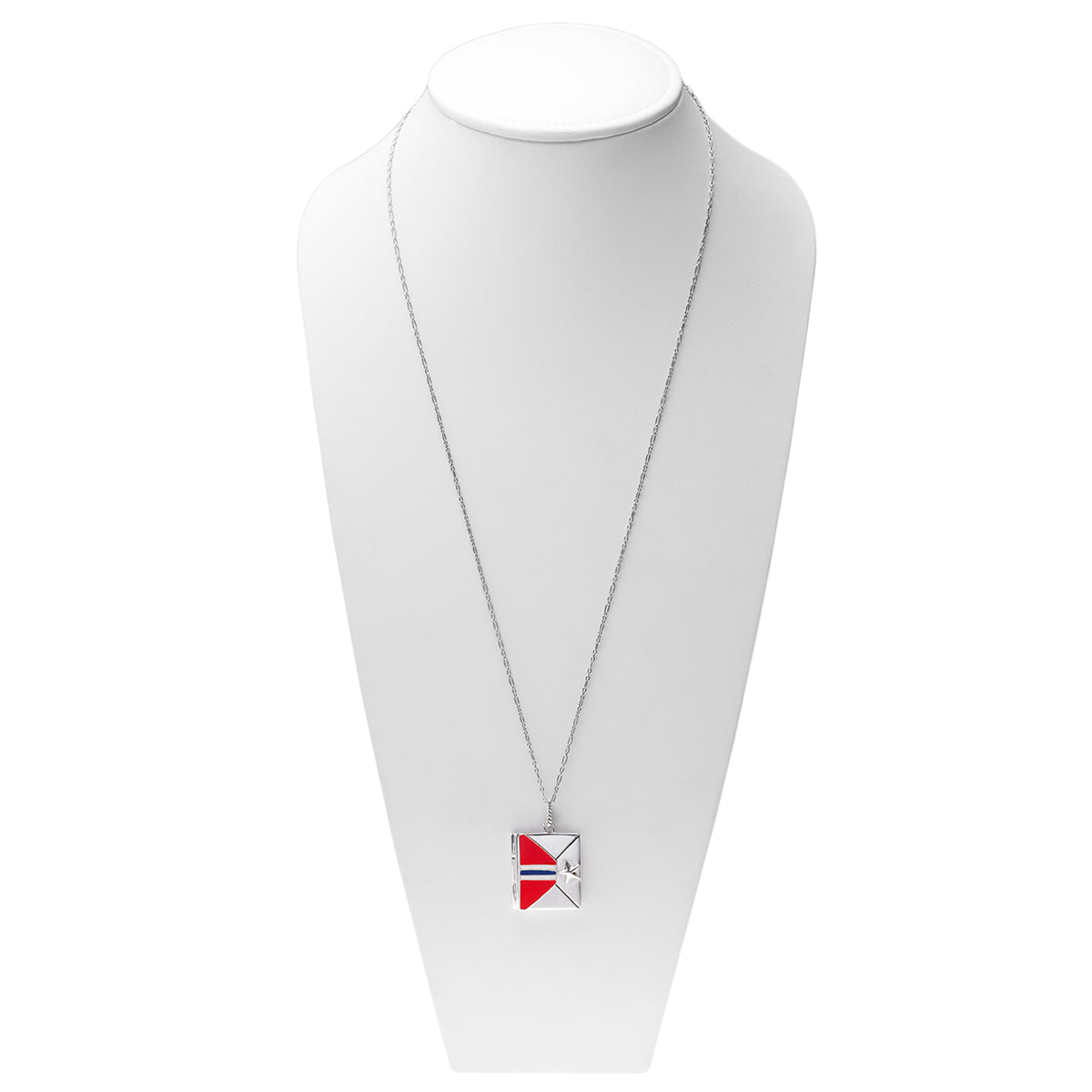 U.S. Military Star Honor Guard Envelope Necklace