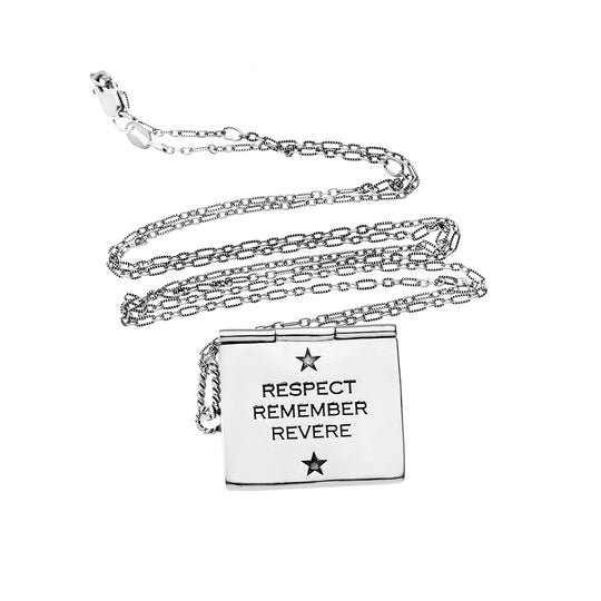 U.S. Military Star Honor Guard Envelope Necklace