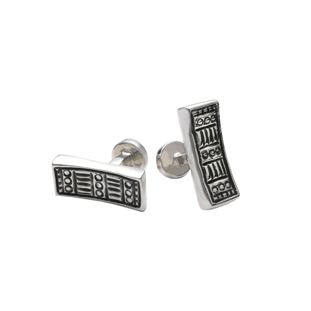 Wiener Werkstatte Line Out Cufflinks - Cynthia Gale New York Jewelry