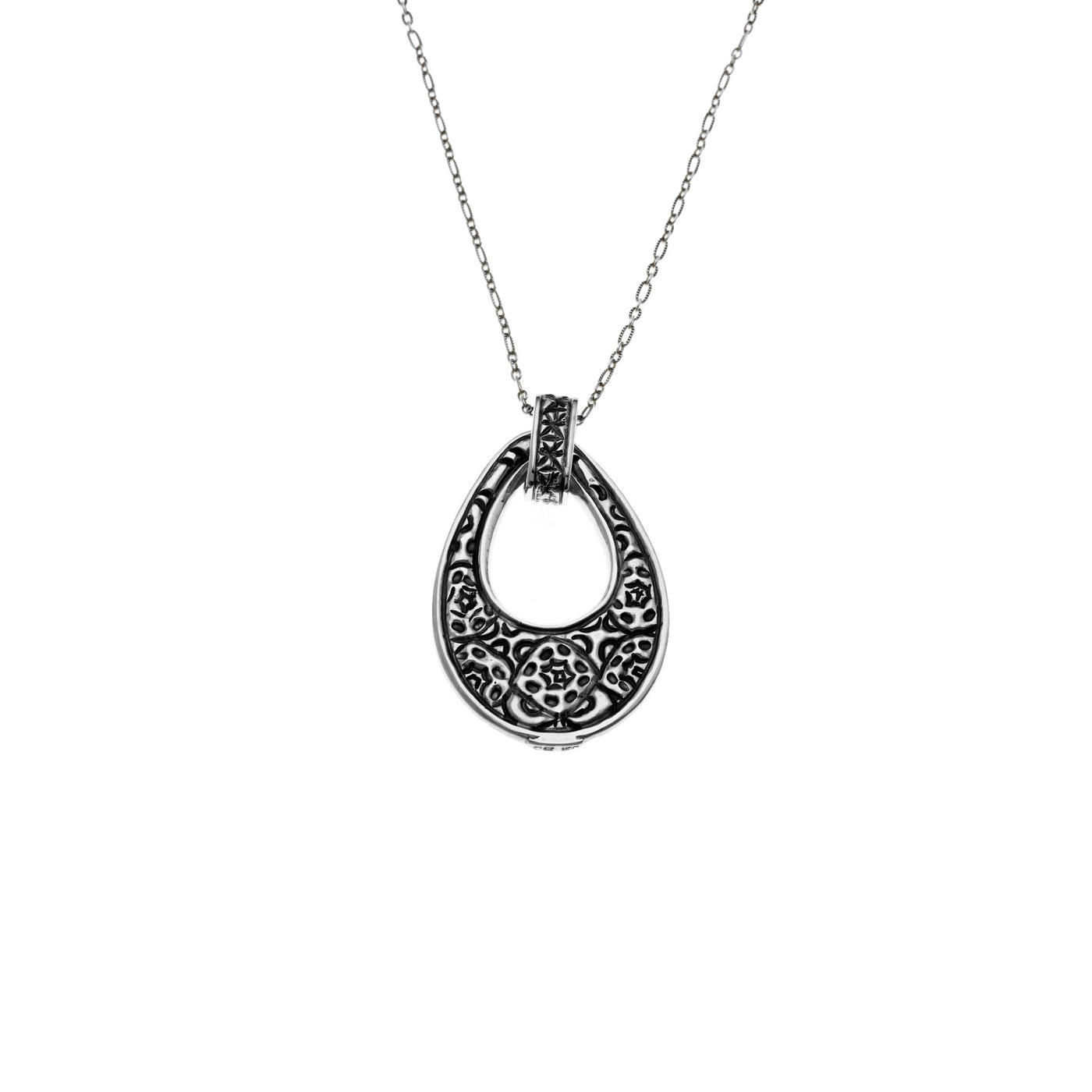 Wiener Werkstatte Reversible Oval Necklace - Cynthia Gale New York Jewelry