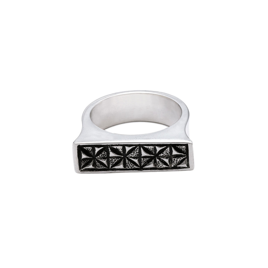 Wiener Werkstatte Pinwheel Stack Ring - Cynthia Gale New York Jewelry