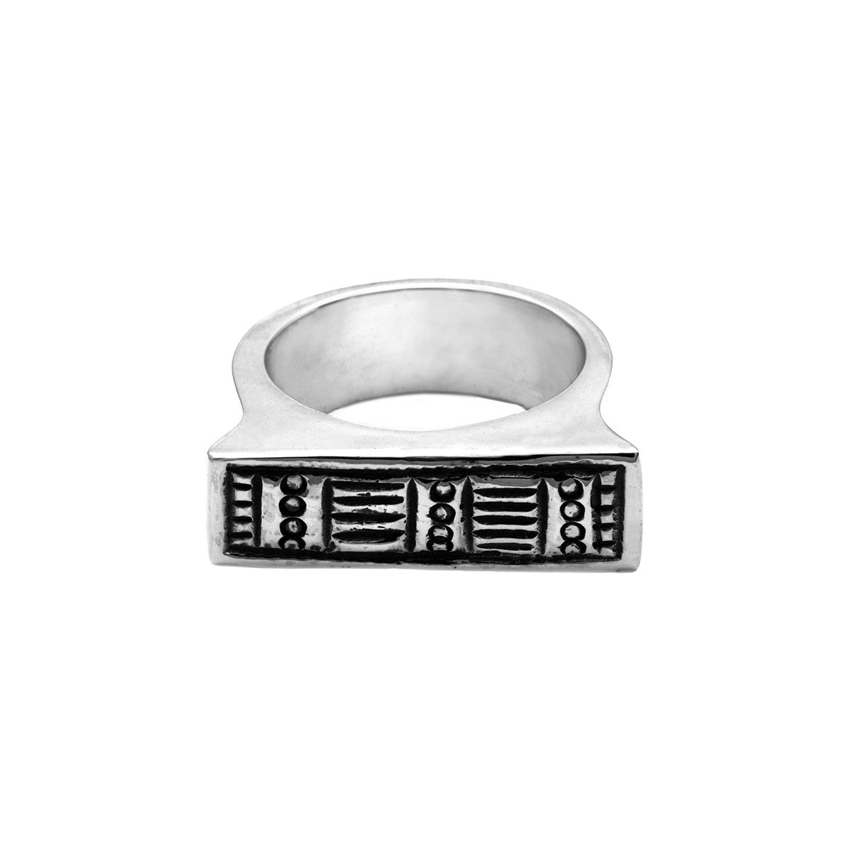 Wiener Werkstatte Line Out Stack Ring - Cynthia Gale New York Jewelry