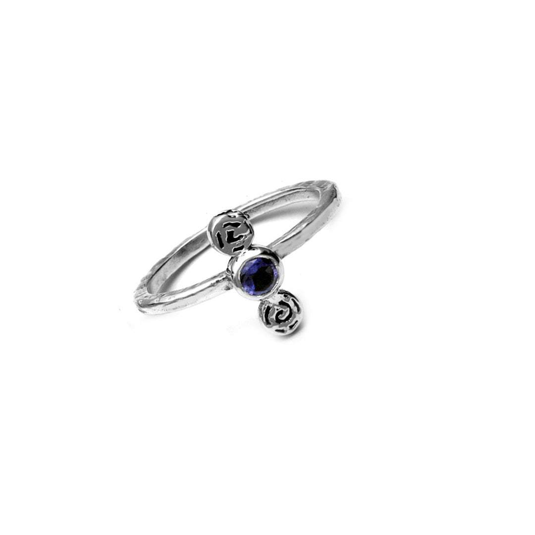 Barnes Metalwork Birthstone Sterling Silver Ring - Cynthia Gale New York - 9