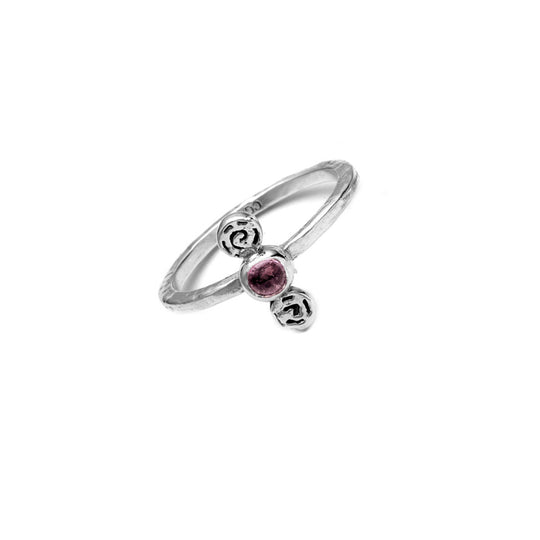Barnes Metalwork Birthstone Sterling Silver Ring - Cynthia Gale New York - 11