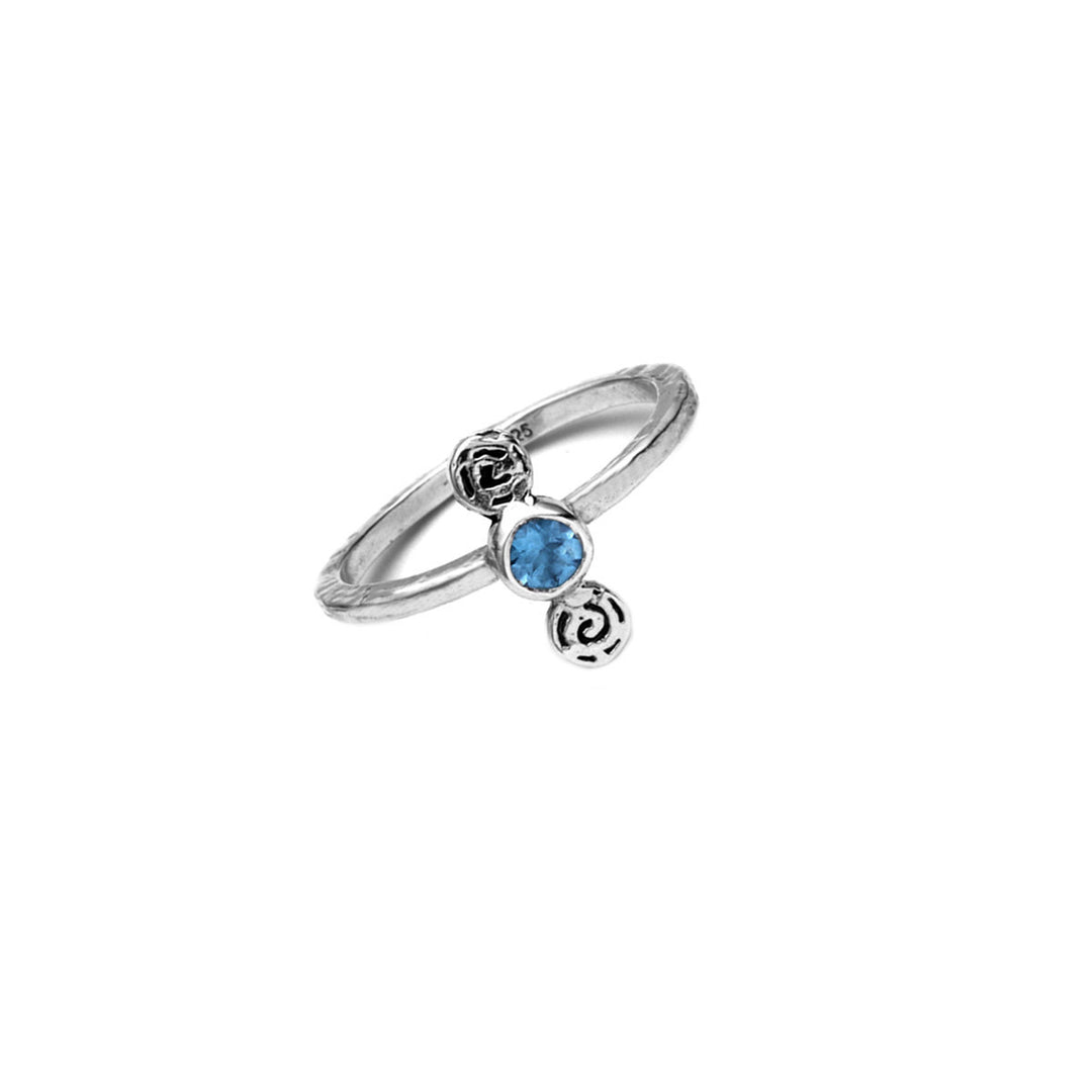 Barnes Metalwork Birthstone Sterling Silver Ring - Cynthia Gale New York - 3