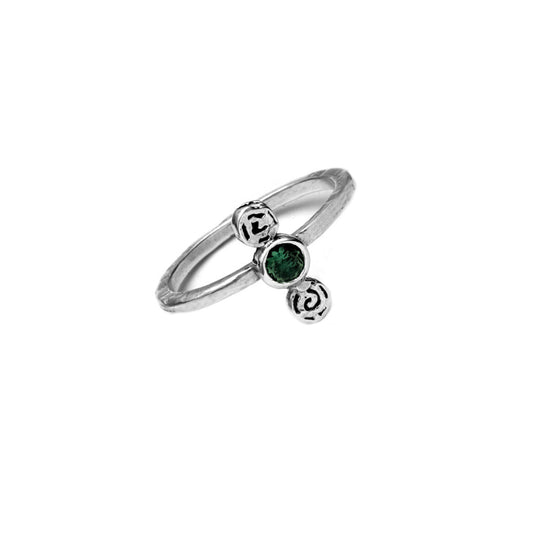 Barnes Metalwork Birthstone Sterling Silver Ring - Cynthia Gale New York - 5