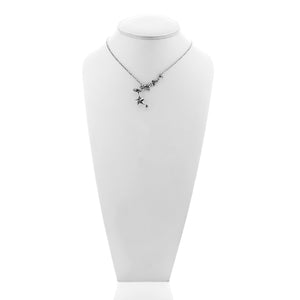 Rock Star Sterling Silver & White Topaz Necklace - Cynthia Gale New York - 1