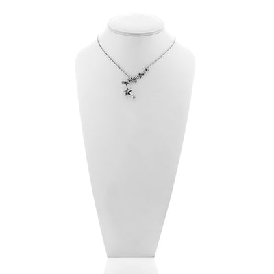 Rock Star Sterling Silver & White Topaz Necklace - Cynthia Gale New York - 1