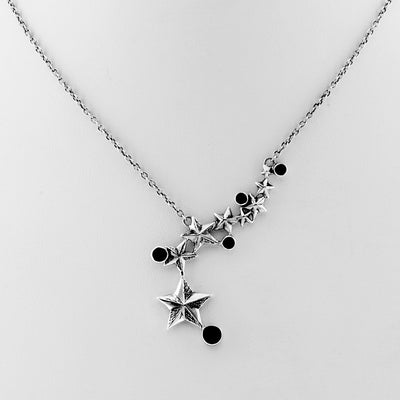 Rock Star Sterling Silver & Onyx Necklace - Cynthia Gale New York - 2