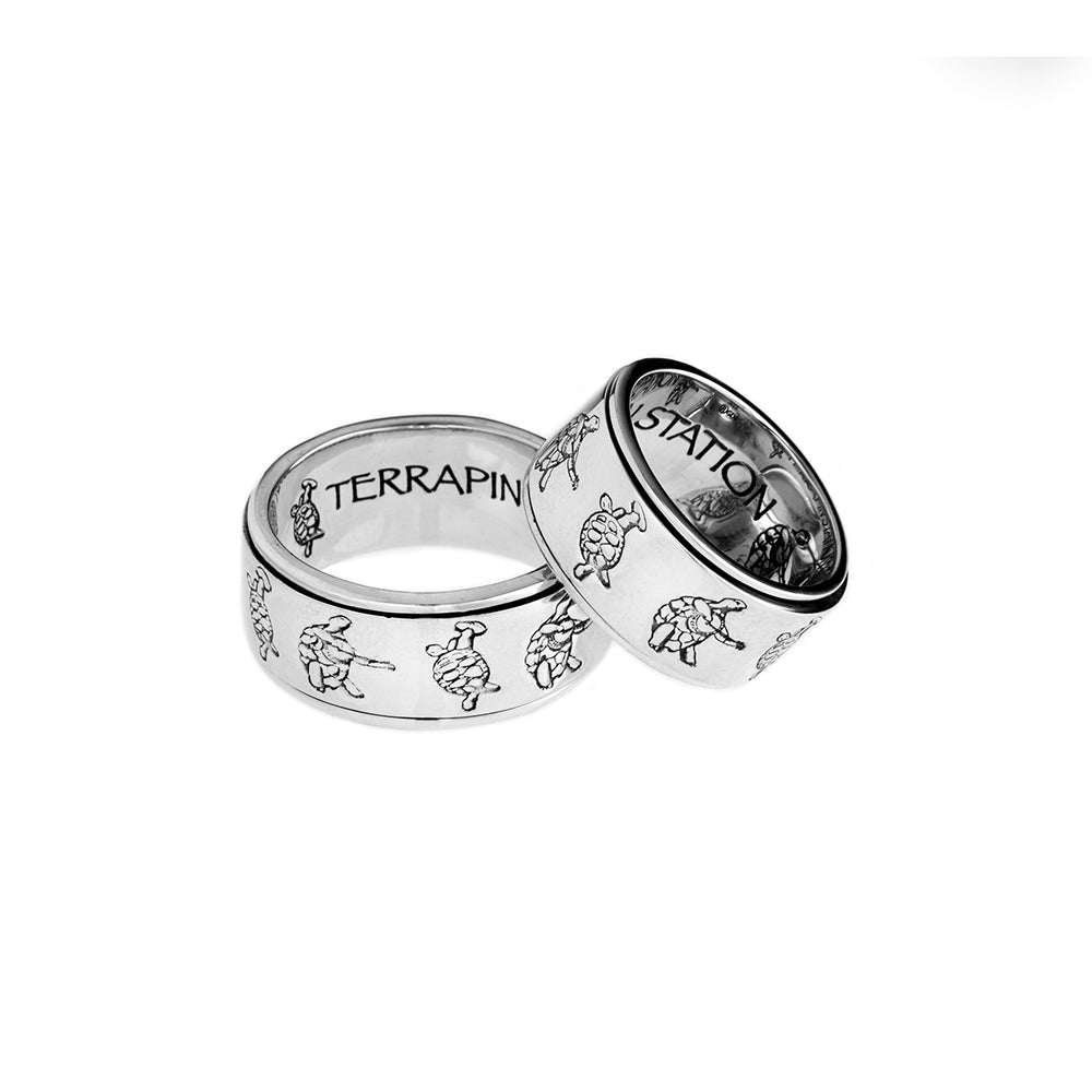 Grateful Dead Terrapin Station Sterling Silver Spinner Ring