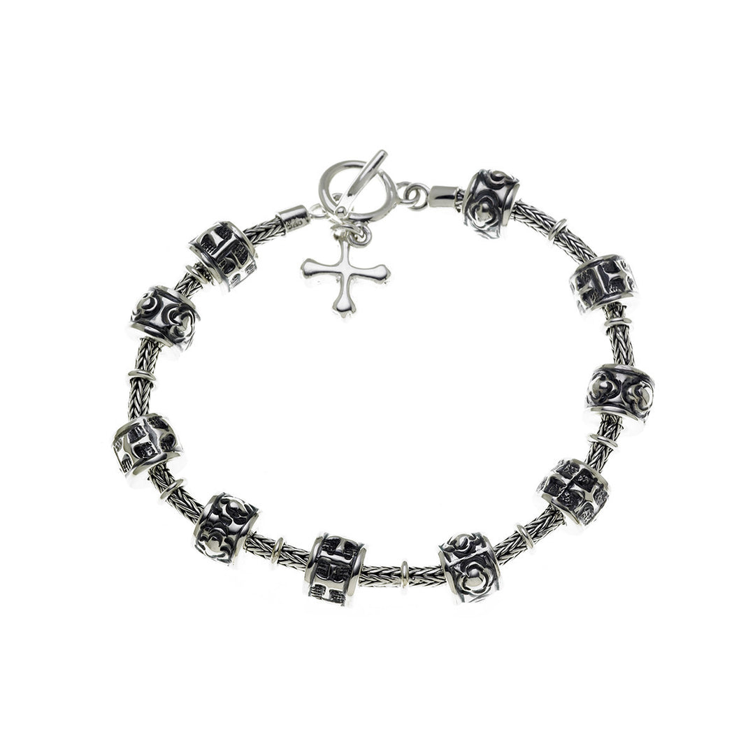 Washington National Cathedral Sterling Silver Prayer Bracelet
